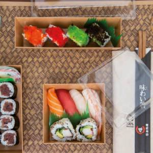 bases de cartón kraft para sushi