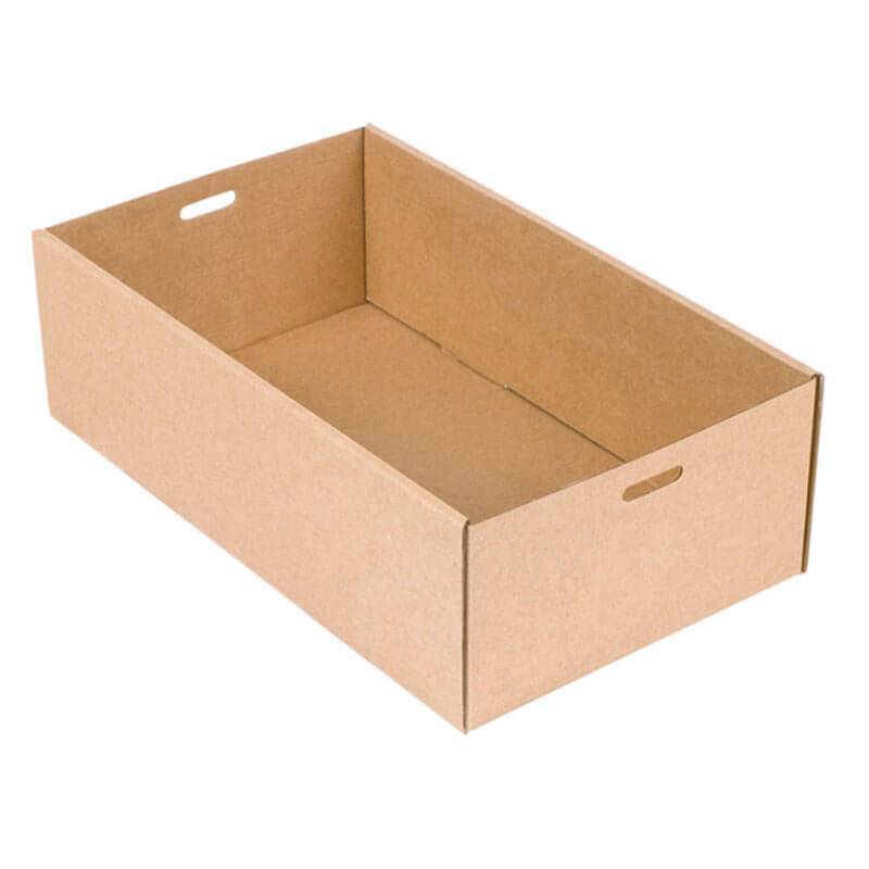 caja de cartón kraft natural ideal para catering y take away