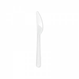 cuchillo reutilizable transparente de plástico