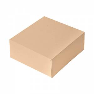 caja pastelería kraft 18x18x7,5cm