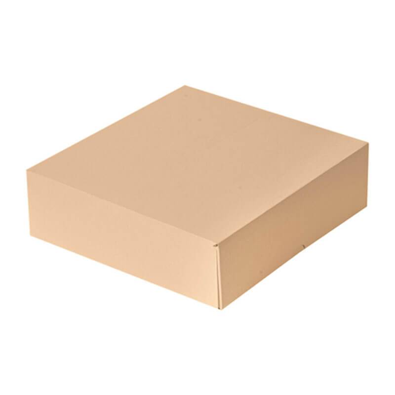 caja pastelería kraft 23 x 23 x 7,5 cm