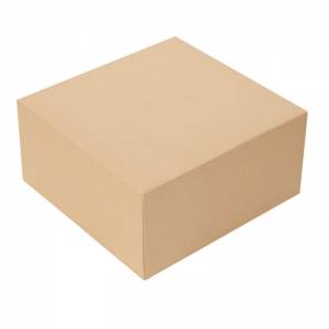 caja pastelería sin ventana kraft de 24x24x12cm
