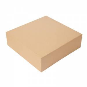 caja pastelería sin ventana kraft de 32x32x10cm