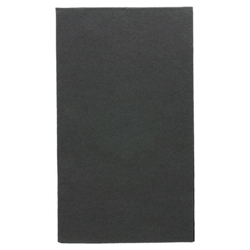 servilleta negra 30x40 punta-punta de doble capa