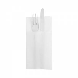 servilleta blanca de canguro de 39x40cm