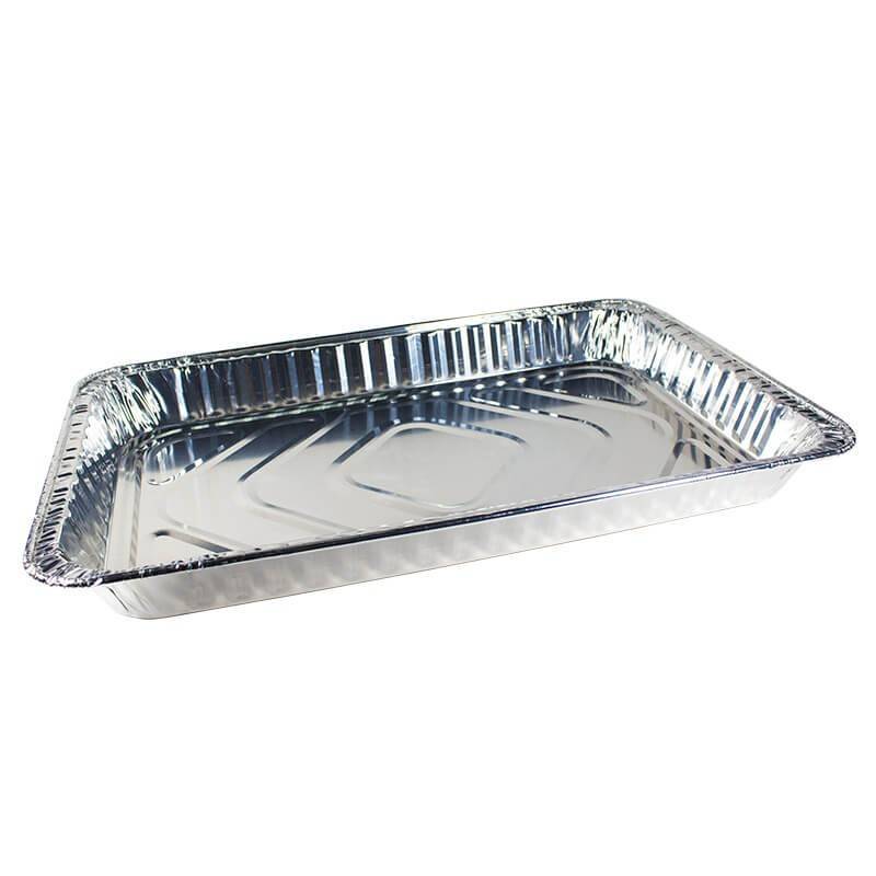 bandeja de aluminio rectangular de 6500cc