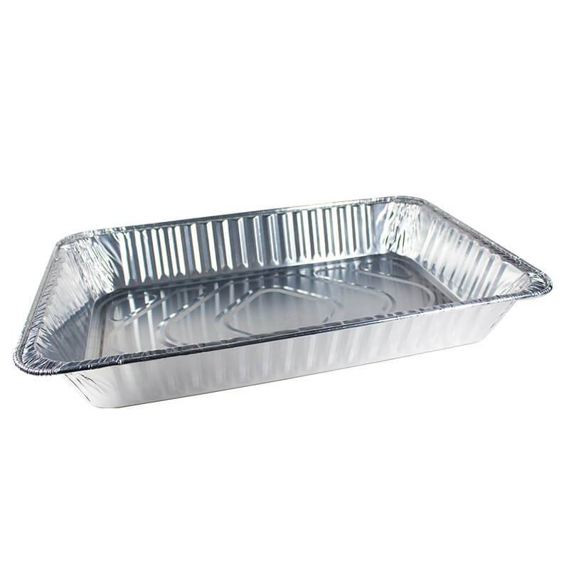 bandeja de aluminio rectangular de 8500cc