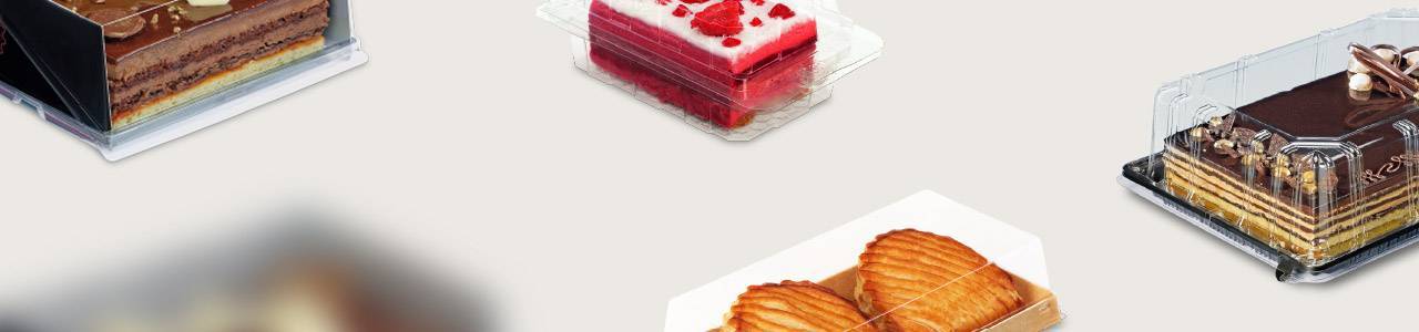 Rectangular Pastry Containers | Take Away Packaging for Food